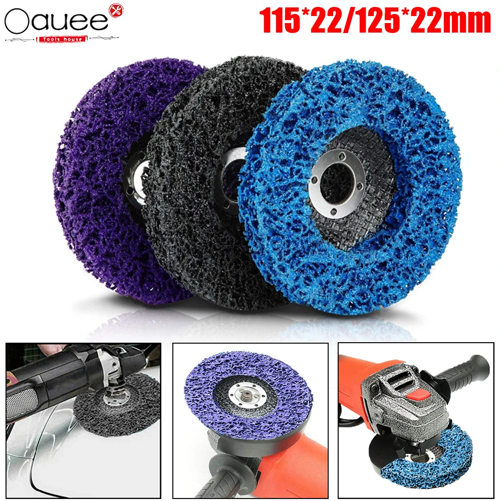 115mm/125mm Poly Strip Disc Abrasive Wheel Paint Rust Remover Car Motorcycles Clean Grinding