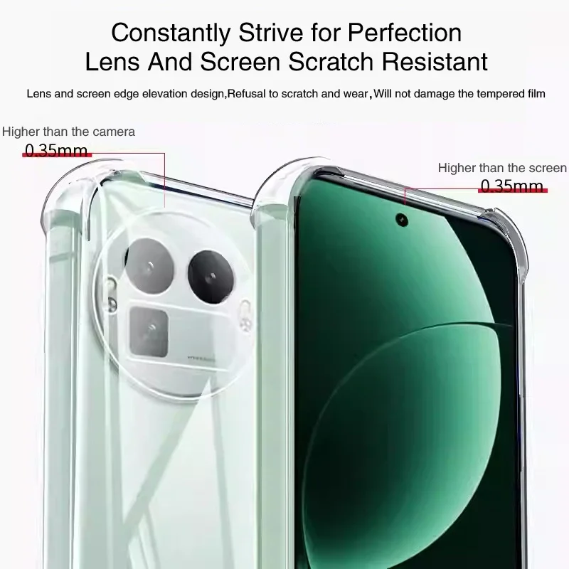 Transparent Shockproof Silicone Soft Phone Case - High-Quality Protective Cover