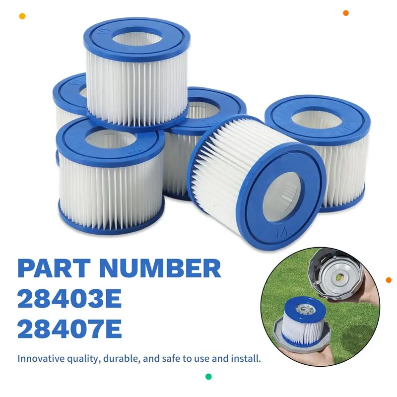 J1UL1N 6Pcs 풀 스파 교체 카트리지 유형 S1, -29001E 11692 온수 욕조 필터 유형 S1 Purespa 필터 펌프 카트리지