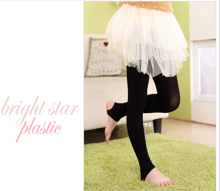 2 Teile/los Mädchen Strumpfhosen Kinder Dünne Mode Samt Leggings Schritt Fuß Hosen Für 3-12 Jahre Student Kinder ballett Tanz Strumpfhosen – Detail 4