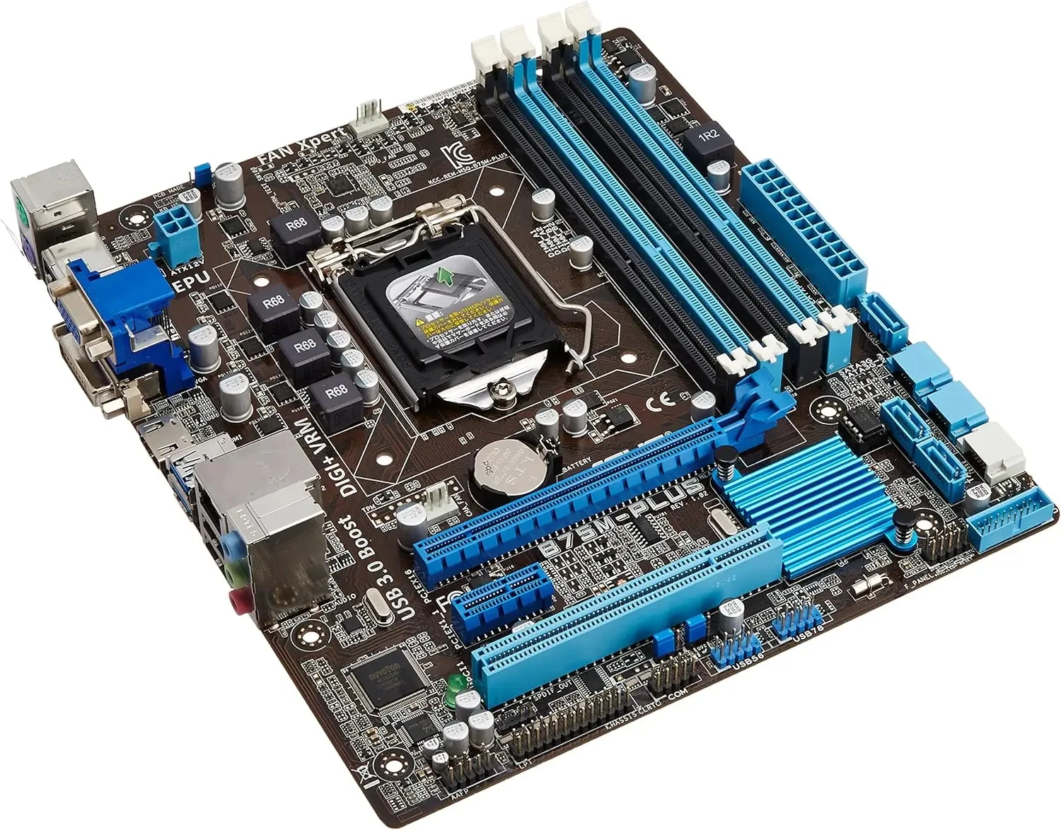 Placa-mãe ASUS B75M-PLUS Intel B75 DDR3 16GB Micro ATX com suporte