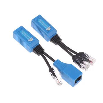 1Set Kit cavo POE RJ45 Splitter Combiner CCTV Cavo adattatore POE Cavo di alimentazione passivo per telecamera IP