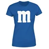 Letter M Halloween Costumes T-Shirt M Chocolate Candy Halloween Team Costume Women Ropa Plus Size Mujer Top Short Sleeve Blouses 4