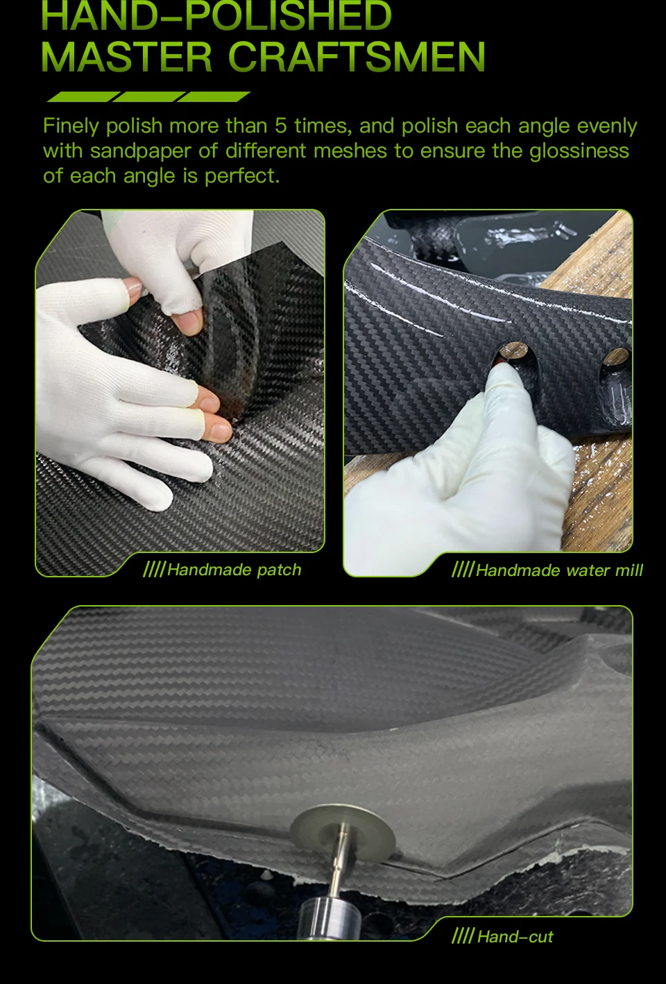 Für Honda CBR1000R Carbon Fiber Zubehör Seite Panel Verkleidung Undertray Schwanz Panel Schwinge Kraftstoff Tank Seite Panel Kit – Detail 13