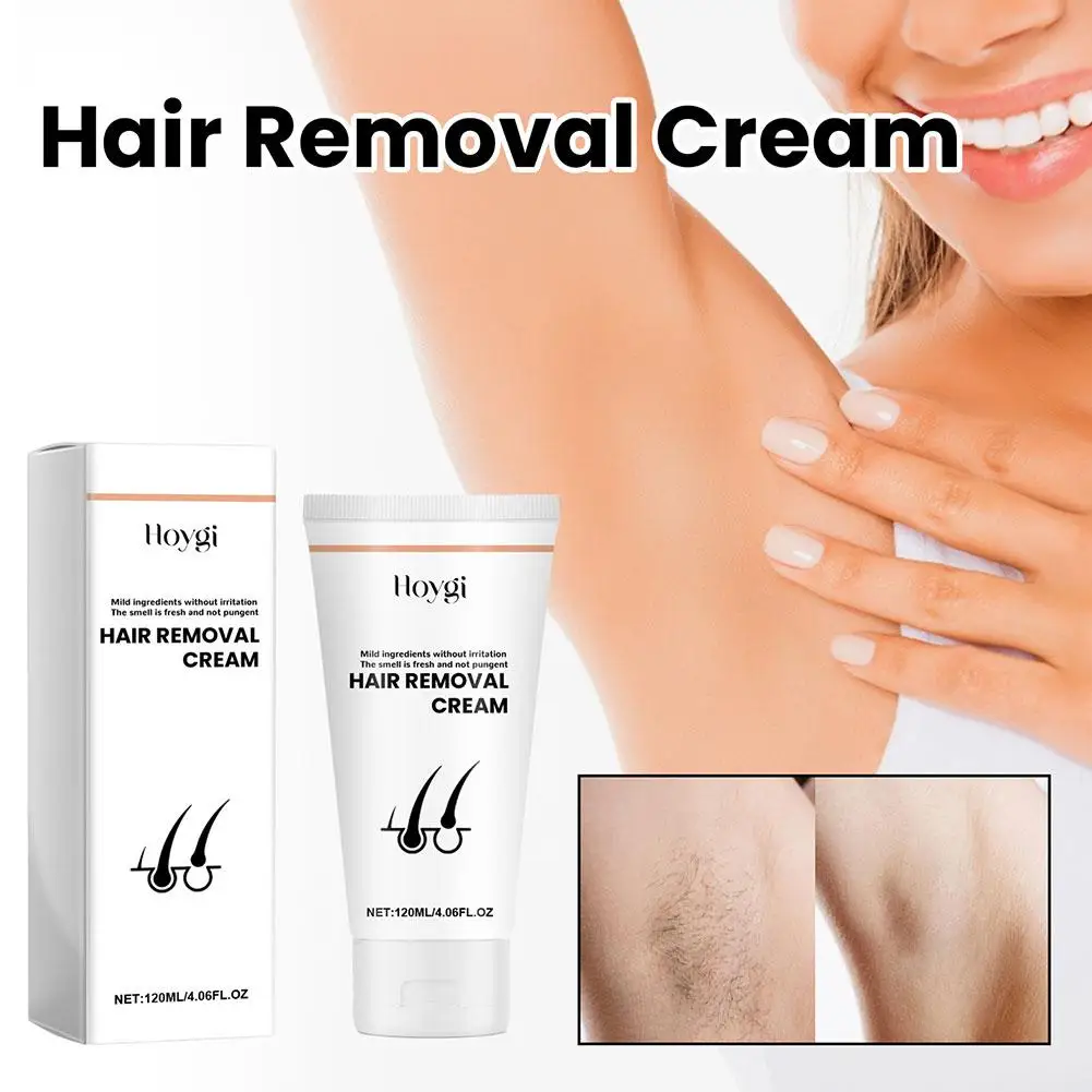 

120ml Hair Removal Cream No Residue Depilatory Remover Area Hair Painless Private Body Women Arm Care Repair Nourish D0N3