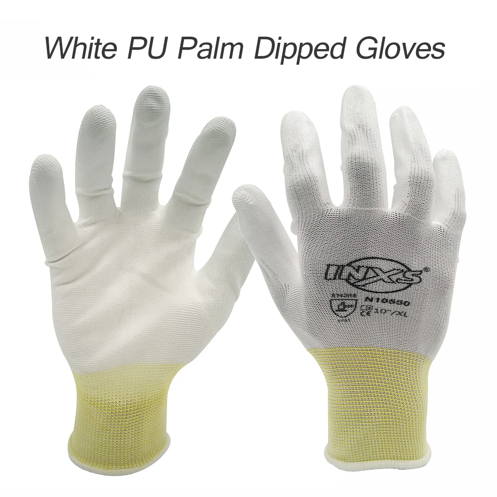 

SAFETY-INXS 120 Pairs Polyester PU Coated Breathable and Quick-drying Safety Gloves Mechanic Working Gloves