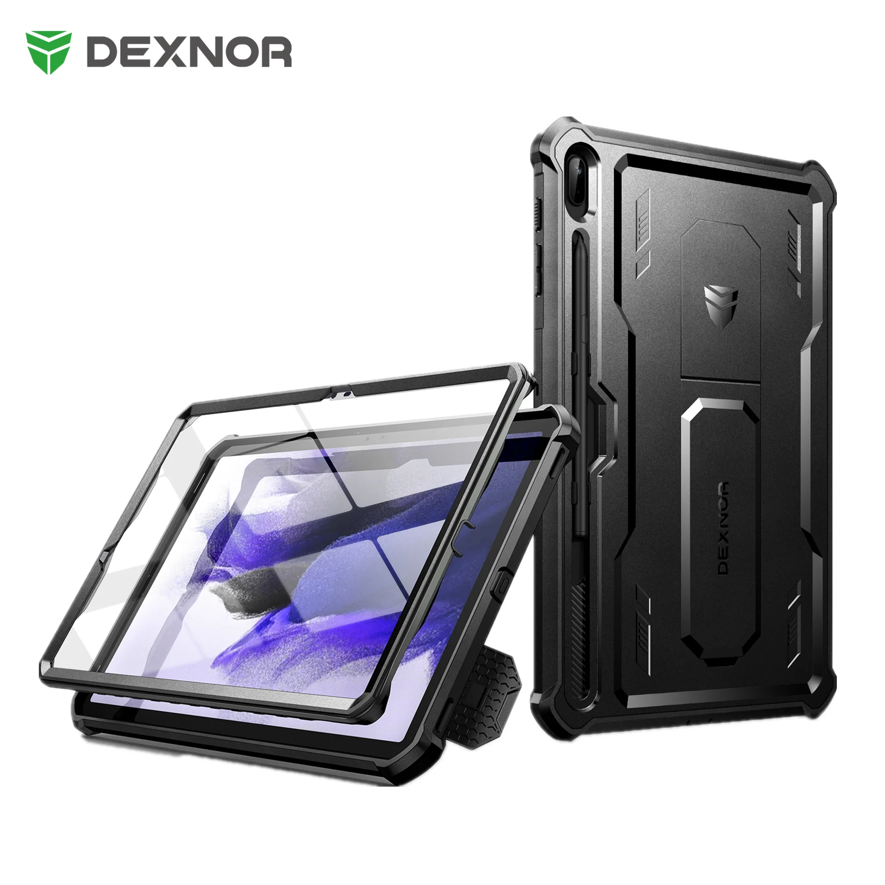 Resistente Robusto de Corpo Inteiro com Suporte de Lápis Embutido Protetor de Tela para Samsung Galaxy Tab s7 fe Case 12.4 Polegadas 2023 Case