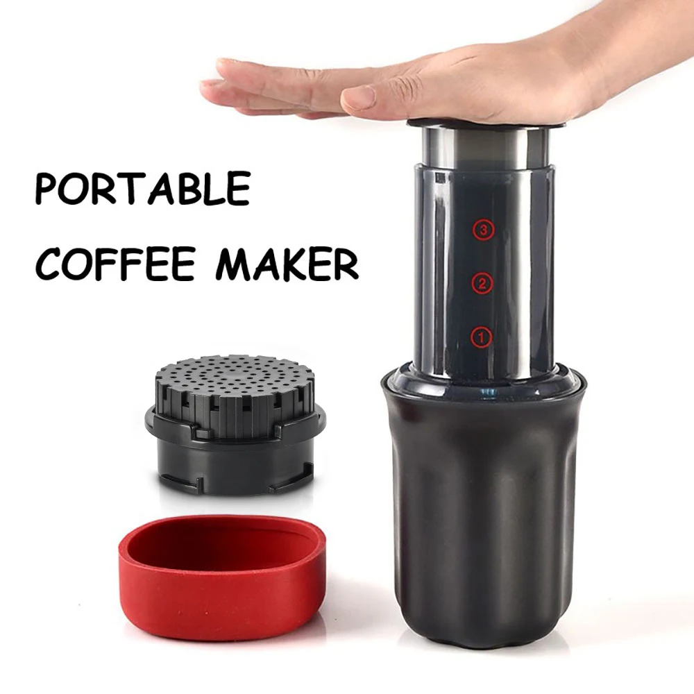 New 250ml Espresso Coffee Maker Machine Portable Cafe French Press Coffee Pot With Filter Paper Kit Bar Set For AeroPres