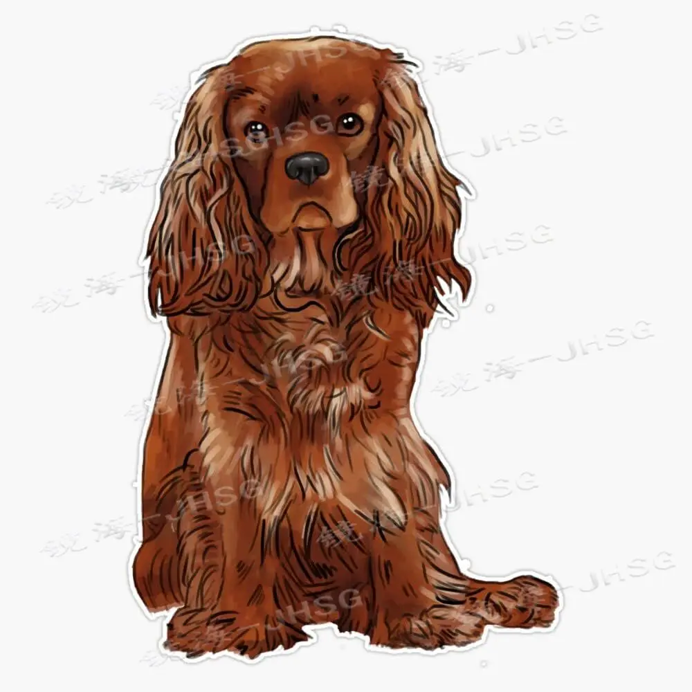 

Charles King Hound - Vinyl Decal - Laptop Decal Waterproof Sun Protection - Car Decal and Decal