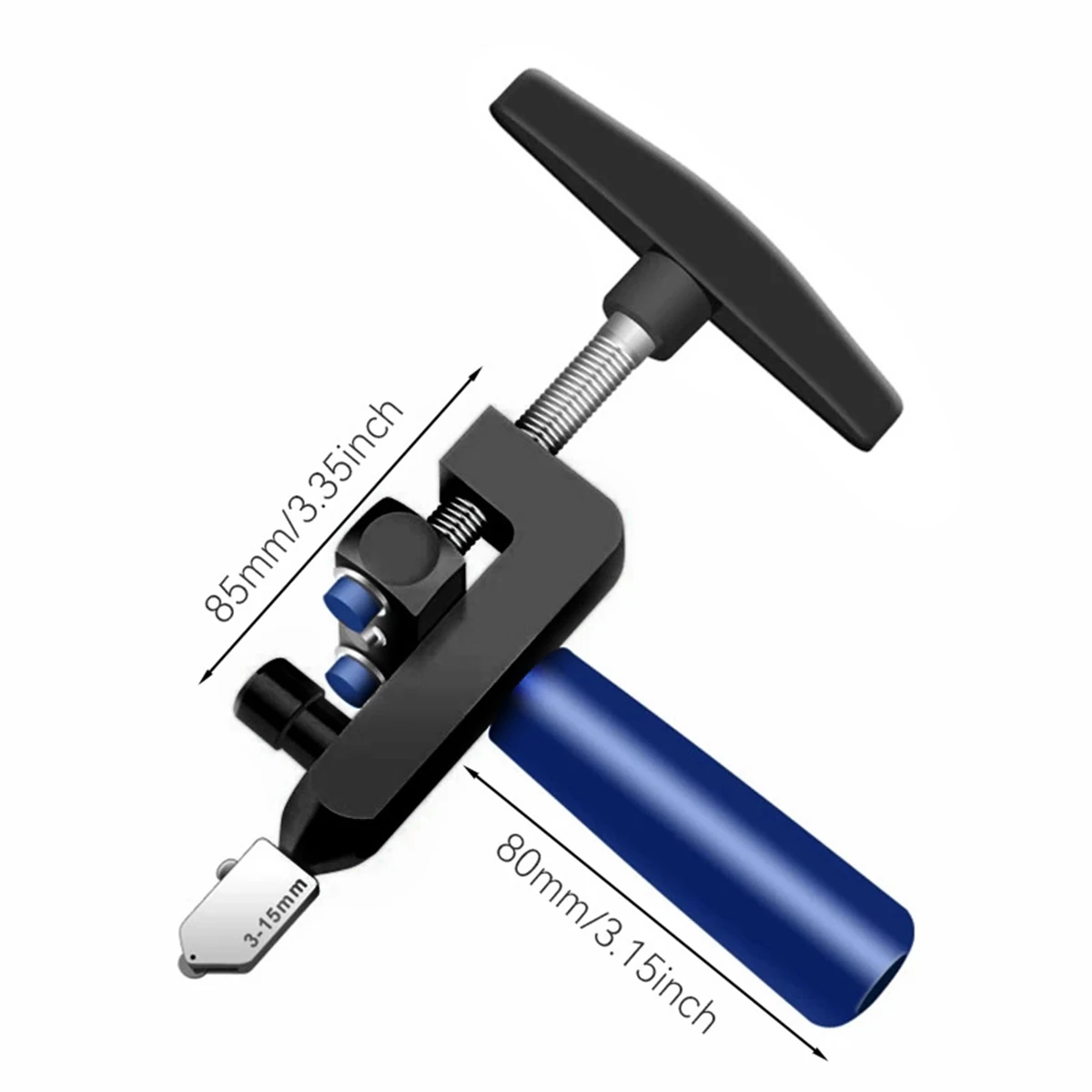 Glass Tile Cutter, New Design 2 in 1 Glass Cutting Tool Glass Tile Cutter for Glass, Mirror, Ceramic Tile, Glazed Tiles 5
