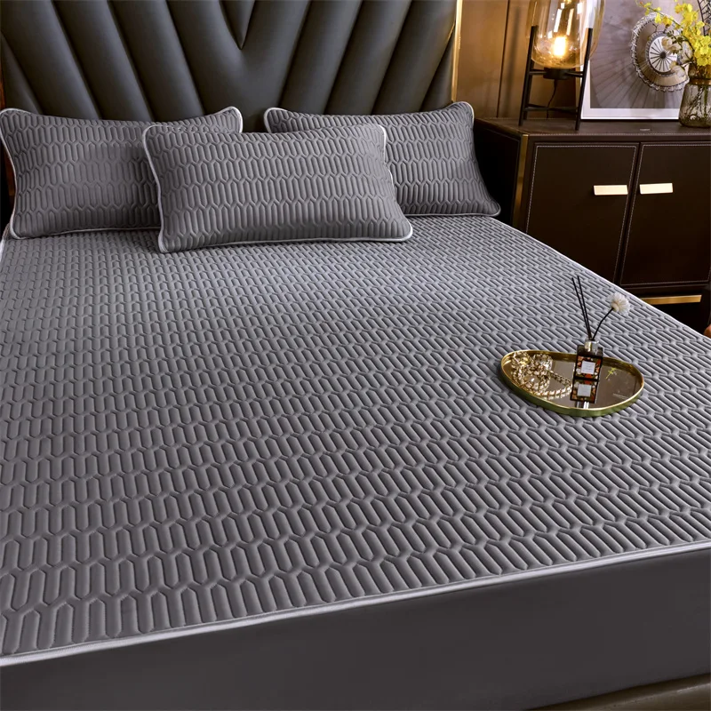 Mattress Cover Waterproof Mattress Cover Protector Adjustable Bed Fitted Sheet with Elastic Band