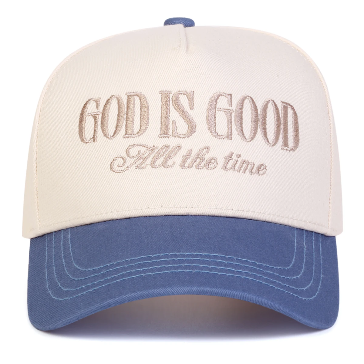 Unisex Baseballkappen mit GOD IS GOOD Buchstaben-Stickerei, Frühling und Herbst, für den Außenbereich, verstellbare Freizeithüte, Sonnenschutzhut, Sportkappe – Detail 4