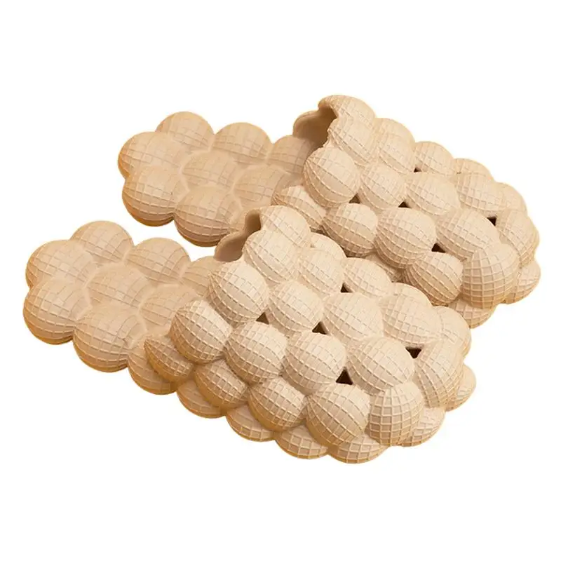 

Сланцы с пузырями, Нескользящие шлепанцы для спа с массажной нижней частью, женские сланцы, смешные шлепанцы с пузырями личи