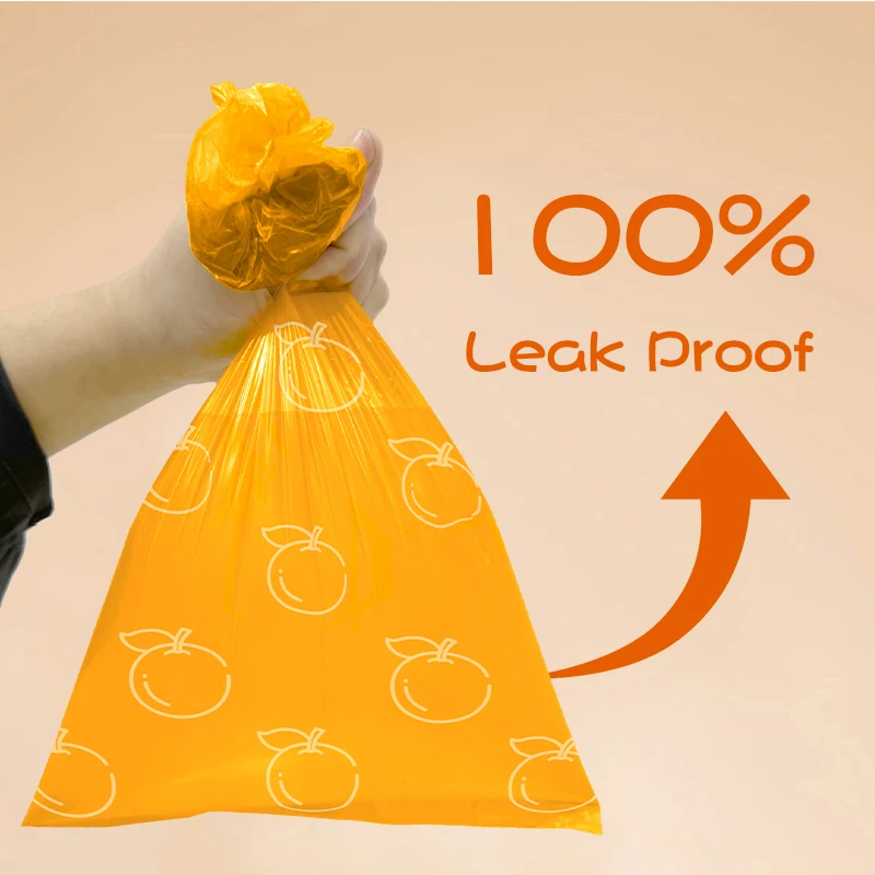 EPI Photodegradable Pet Poop Bags Orange Scented Dog Poo Bag Pet Cleaning Supplies Dispenser Gift