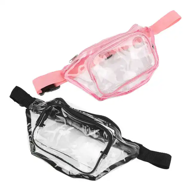 JAC® Zerone sac banane transparent Sac banane en PVC transparent