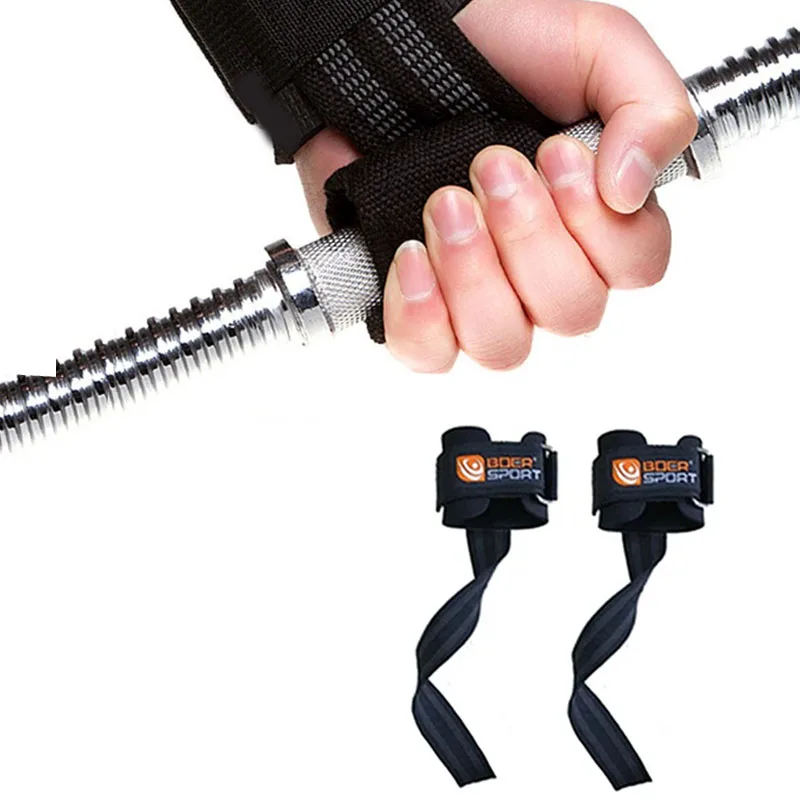 Gym Lifting Straps Weight Lifting Wrist Straps Fitness Bodybuilding Training Non Slip Flex Gel Grip Strength wrist straps pull up wrist guard