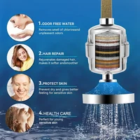 เครื่องกรองน้ำแบบใช้แกนกลางสำหรับน้ำกระด้าง 4 ชิ้น พร้อมไส้กรองฝักบัว 30 ระดับ ช่วยกำจัดคลอรีนและโลหะหนัก 5