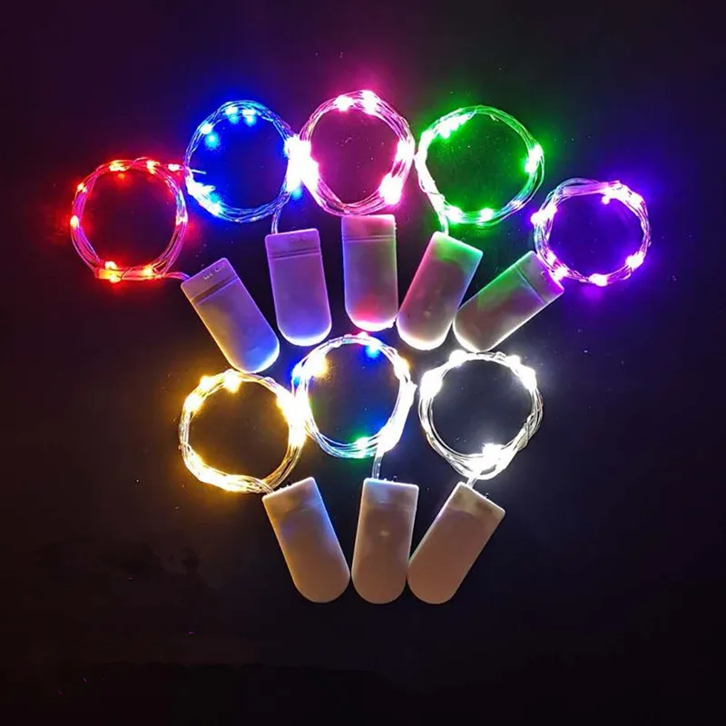 

CR2032 Battery Waterproof Mini Christmas Lamp 10PCS LED Fairy Light Wedding Xmas Garland Party Decor Copper Wire String Lamp