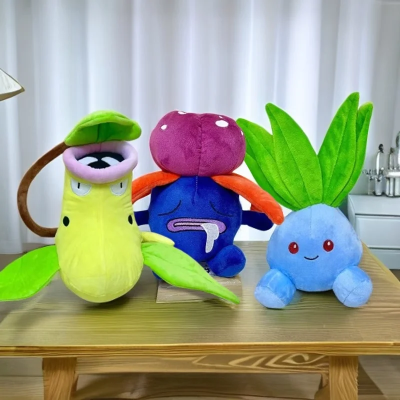 25-30 cm Pokemon Gloom Victreebel Oddish Plüschtier Sttufed Anime Cartoon Weiche Schlafpuppen Jungen Mädchen Geburtstagsgeschenke Raumdekoration