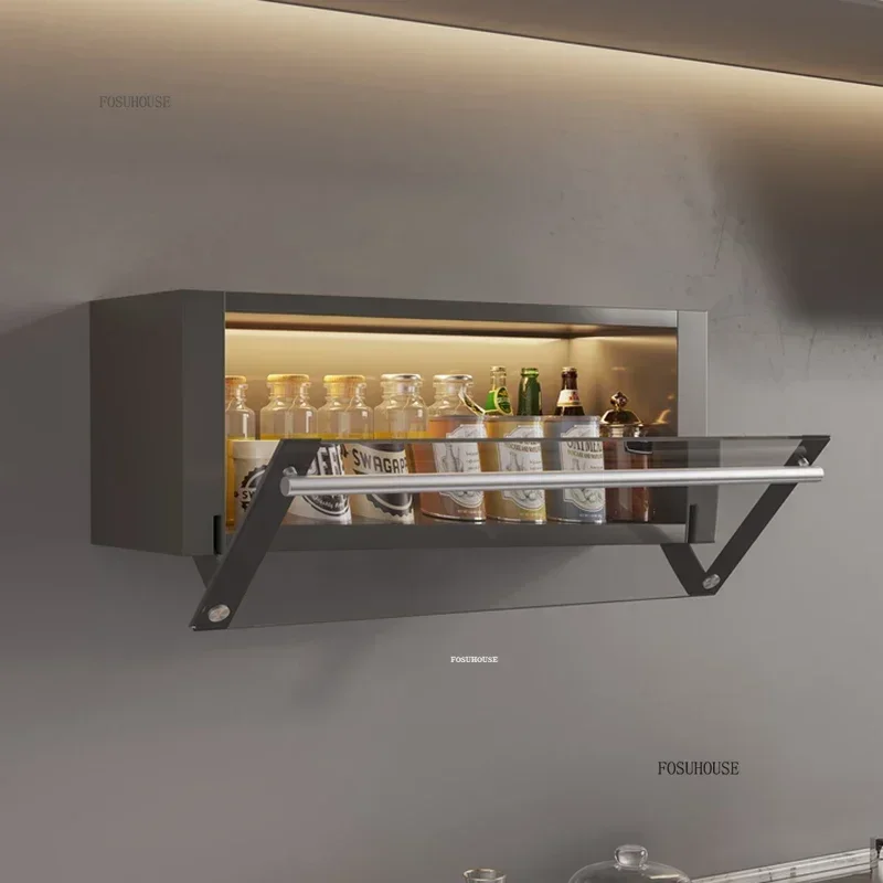 ตู้ครัวที่เรียบง่ายสําหรับบ้านติดผนังตู้เก็บเครื่องเทศอเนกประสงค์ตู้ติดผนังเฟอร์นิเจอร์ห้องครัว 1