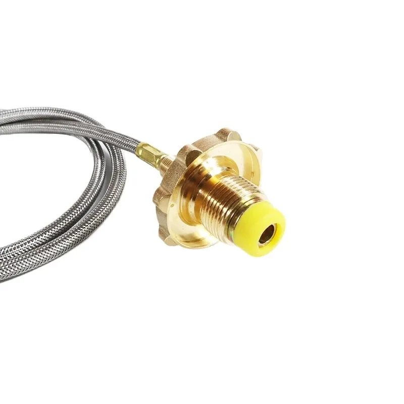 Camping Propane Refill Adapter for Gas Stoves - Canister Hose Connector for Camping Burners, Durable Gas Tank Connection Pipe