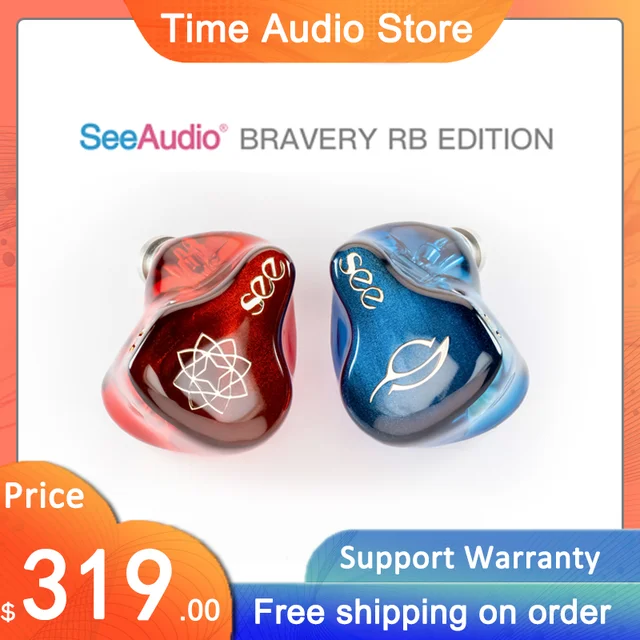 SEEAPE-Bravery rb Editionのヘッドフォン,2ピン0.78mm,取り外し可能な 