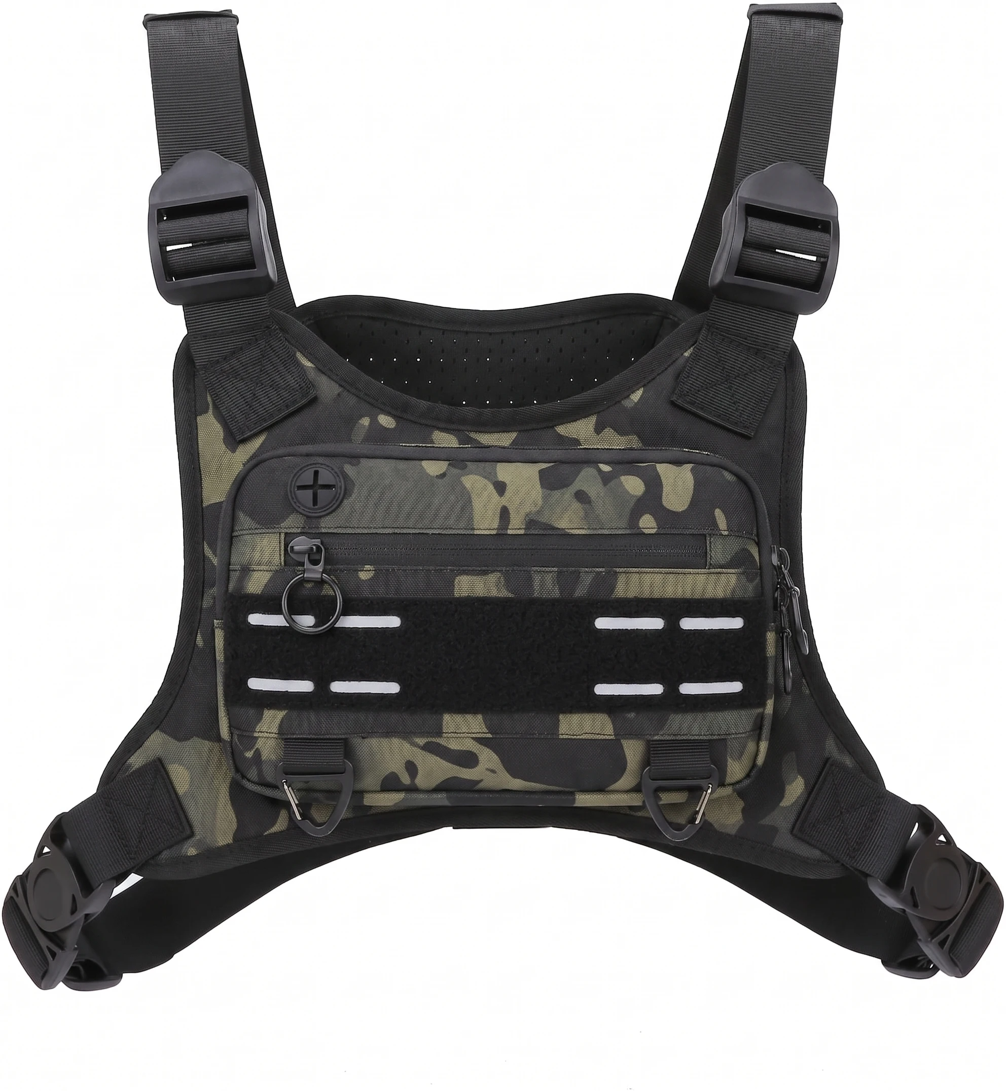 Sports Chest Bag Lightweight Waterproof Tactical Molle Hiking Camping Vest Bag Outdoor Hiking Travel Multifunctional Storage Bag image 18