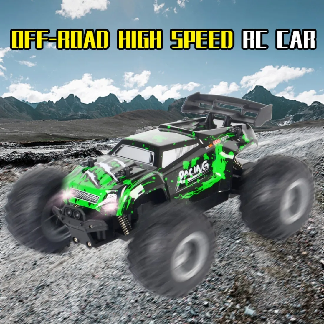 

Kid's Electric Remote Control Car Toy 1:18 Drive Off-Road Racing Car Wireless Remote Control High-Speed Car Boy Toy