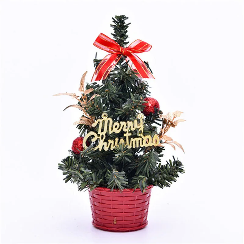 20cm Artificial Table Mini Christmas Tree Festival Ornament Gift