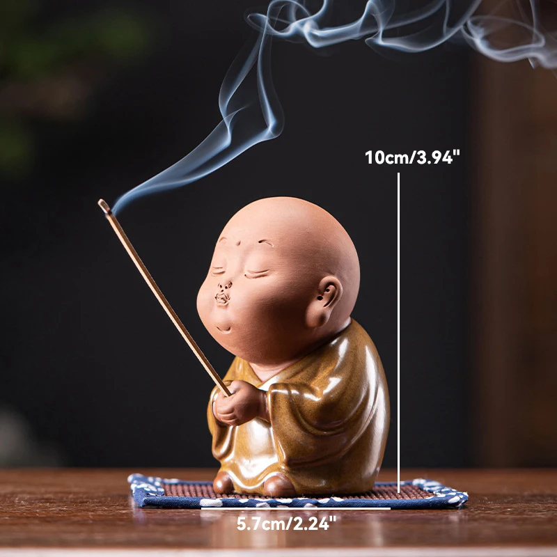 置物にどうぞ 仏仏の置物,仏の彫刻,机の装飾品,瞑想の香炉,ホルダー,家の装飾