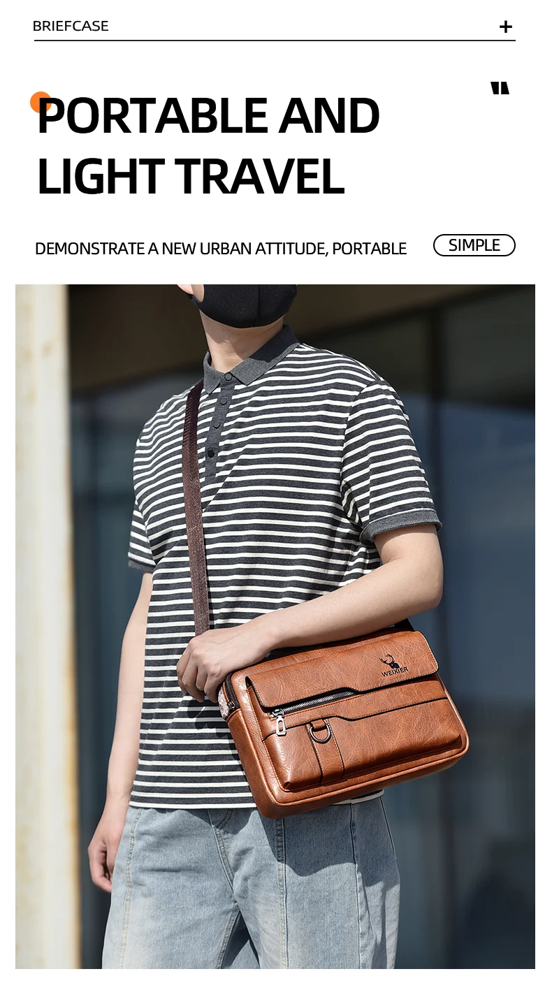 WEIXIER-Bolso de hombro cruzado multifunción