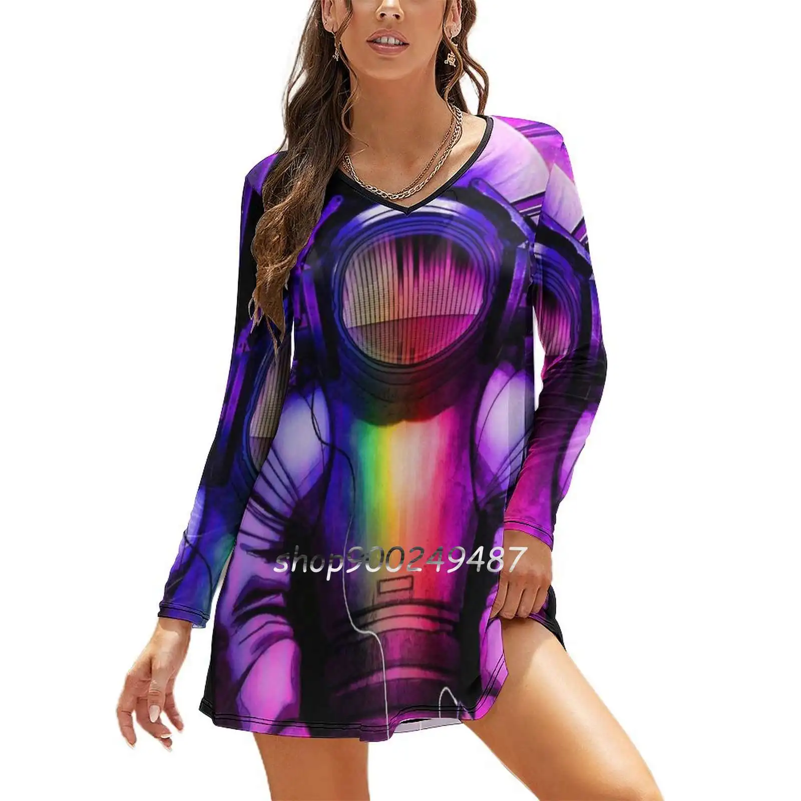 

Женское винтажное платье с длинным рукавом, длинным рукавом