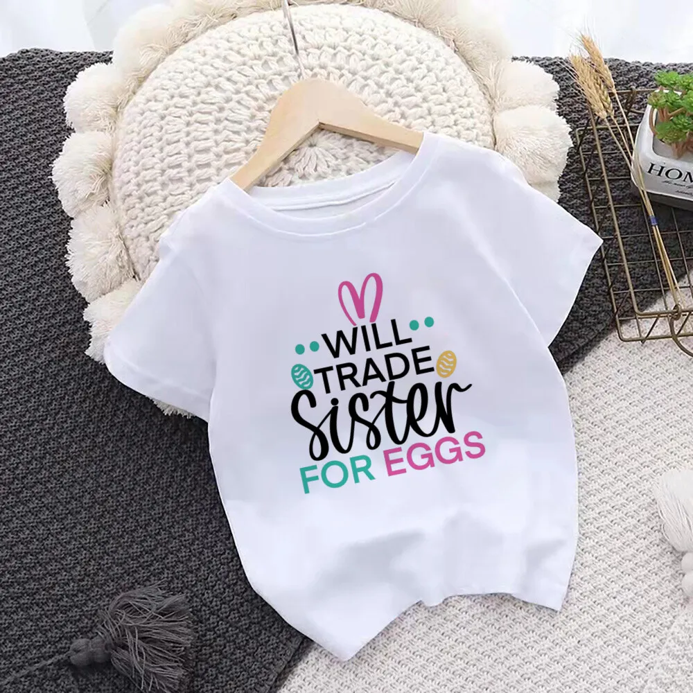 Kids Funny Easter Bunny Shirt 6
