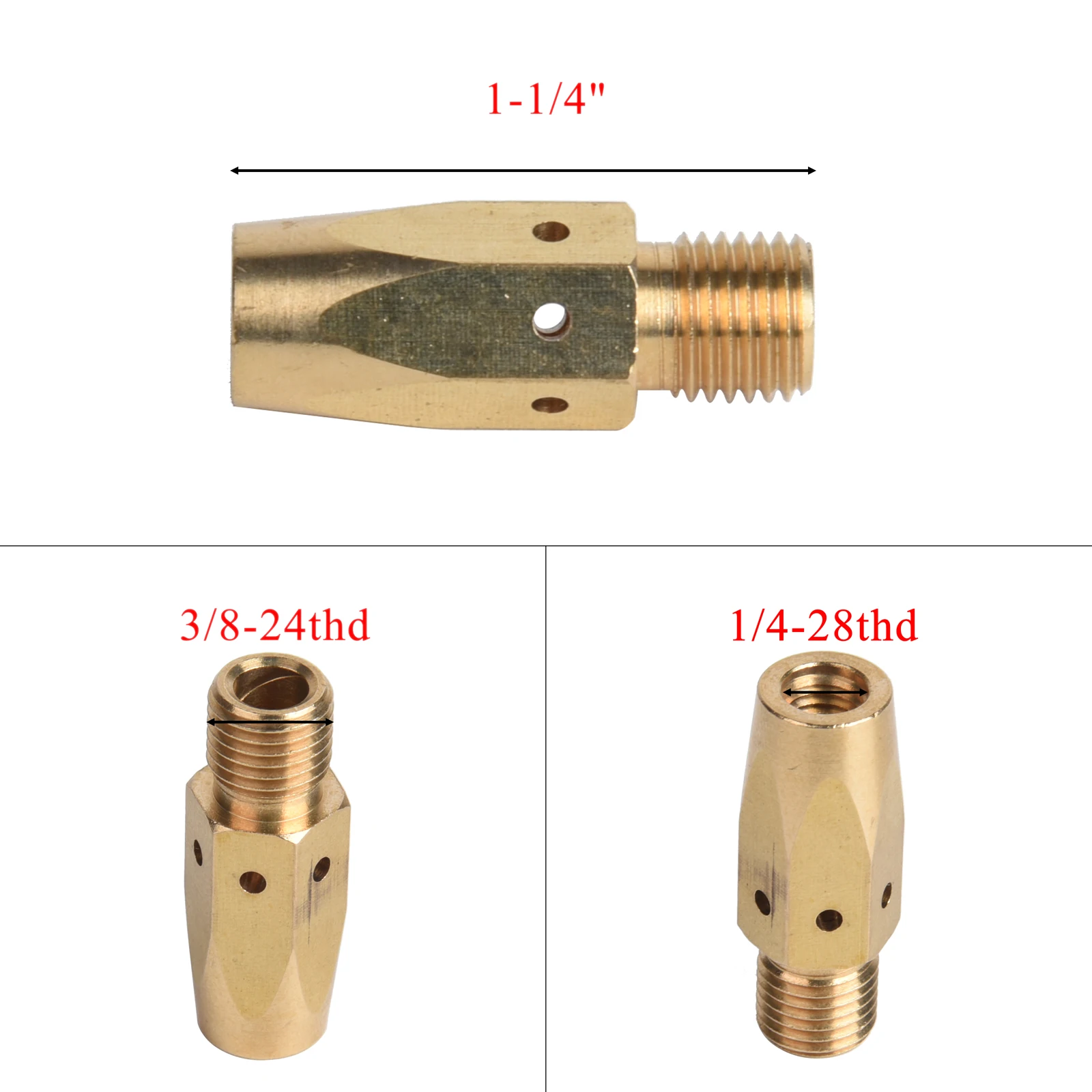Mig Welding Gun Accessory 0.035" Kit For Miller Millermatic M-10,M-15 And Hobart H-9 H-10: 20pcs Contact Tips 000-068 0.035" 2pcs Gas Nozzles 169-715 1/2" 2pcs Gas Diffusers 169-716