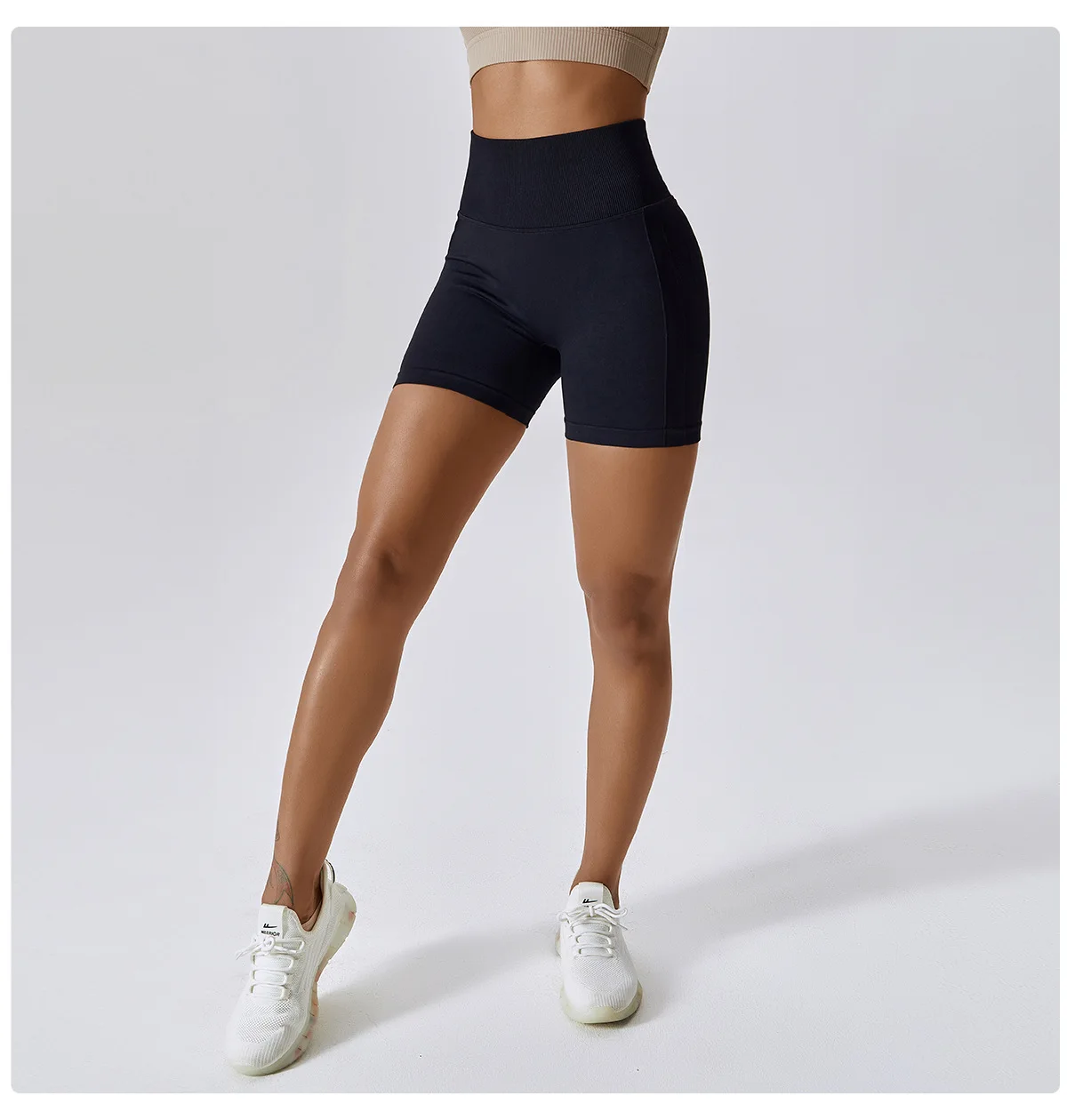 Pantaloncini da donna Pantaloncini sportivi senza cuciture per donna Ciclismo Jogging Fitness Vita alta Push Up Pantaloncini da palestra Leggings Abbigliamento da yoga da donna_voghion.com