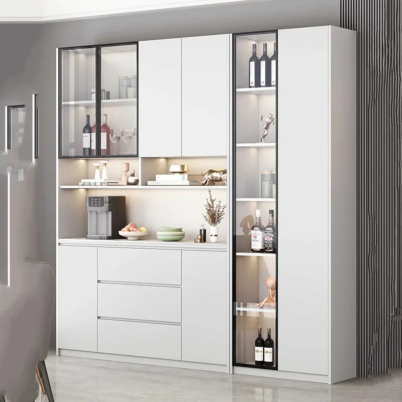 

Rack Decoration Wine Cabinet Shelf Counter Whiskey Liquor Display Wine Cabinet Glass Vitrinas De Vidrio House Furniture