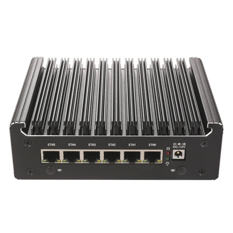 Firewall Router Intel U300 i3-1125G4 N100 8505 6xi226-V 2.5G DDR5 NVMe COM pfSense OPNsense ESXi Fanless Mini PC Case Computer 2