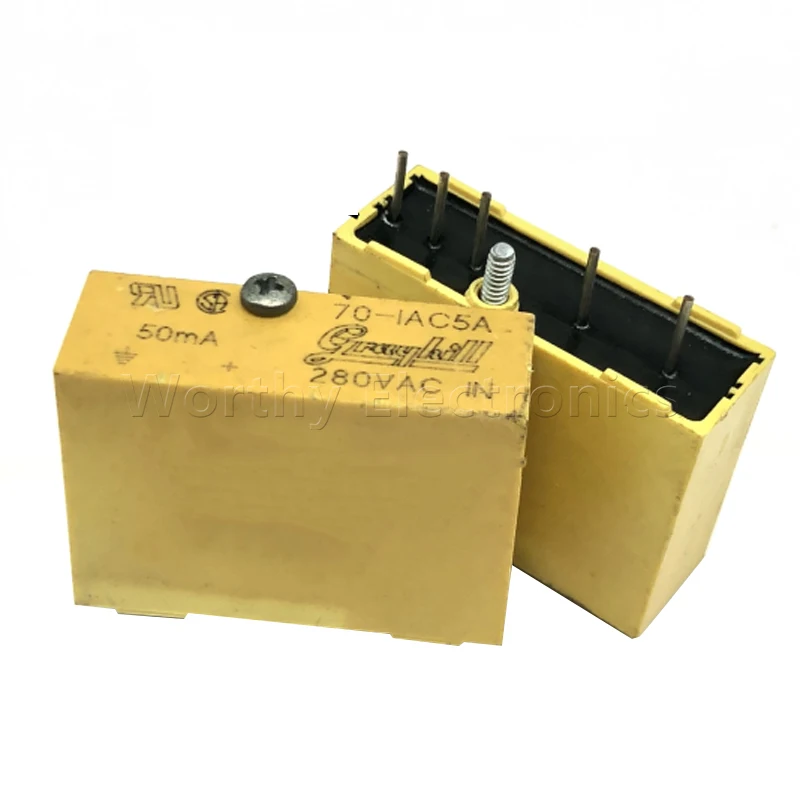 

Free Shipping 10pcs/lot 70-IAC5A Imported Genuine Solid-state 280VAC 50mA 5pin 70-1AC 5A New Spot