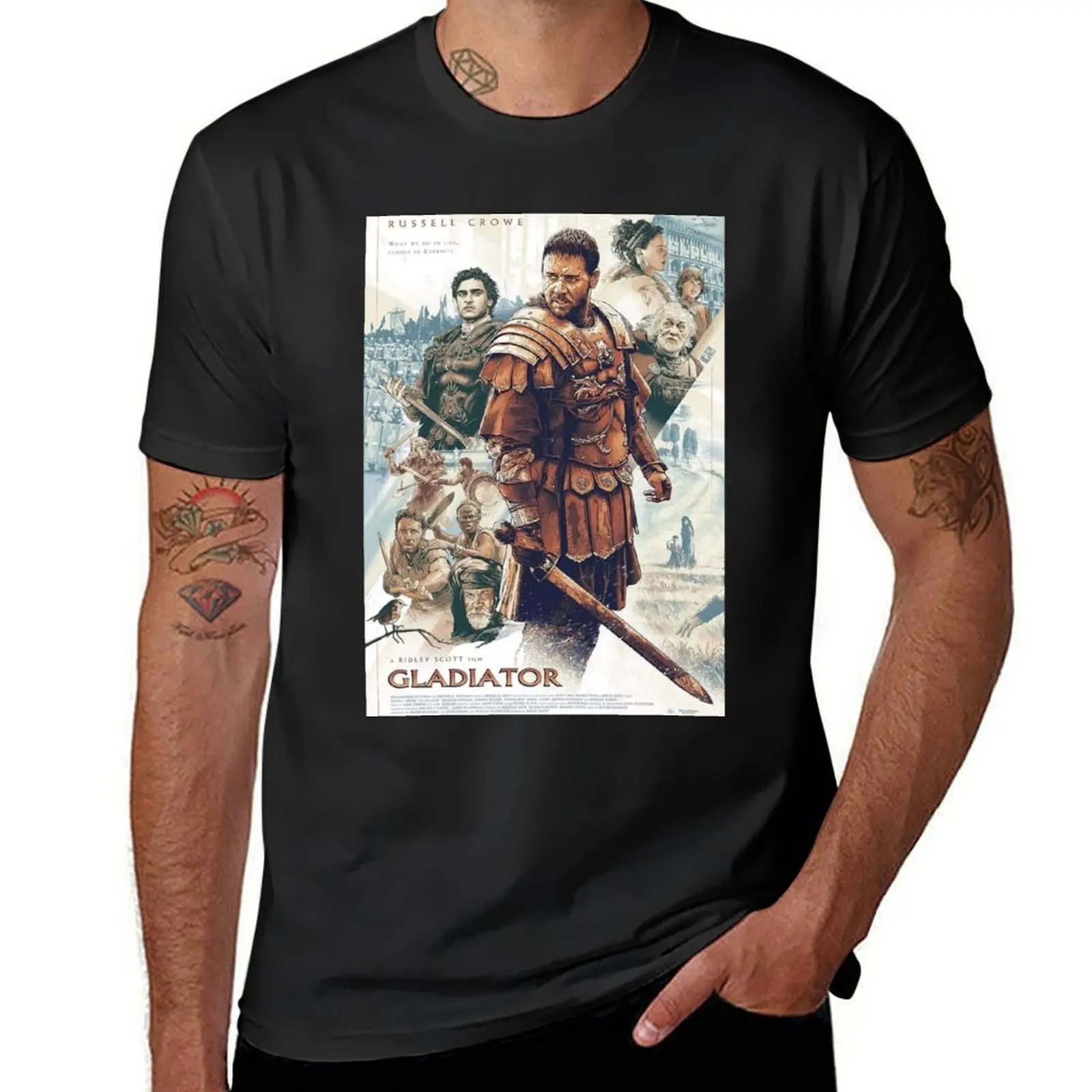 

Gladiator Movie T-shirt sublime korean fashion oversized customs design your own mens plain t shirts