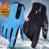 Winter Gloves For Men Waterproof Windproof Cold Gloves Snowboard Motorcycle Riding Driving Warm Touchscreen Zipper Glove 1