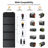 Panneau solaire pliable 200W, chargeur solaire compatible avec station d'alimentation portable, camping en plein air, alimentation pour camping-car, usage domestique, jardin, toit 5