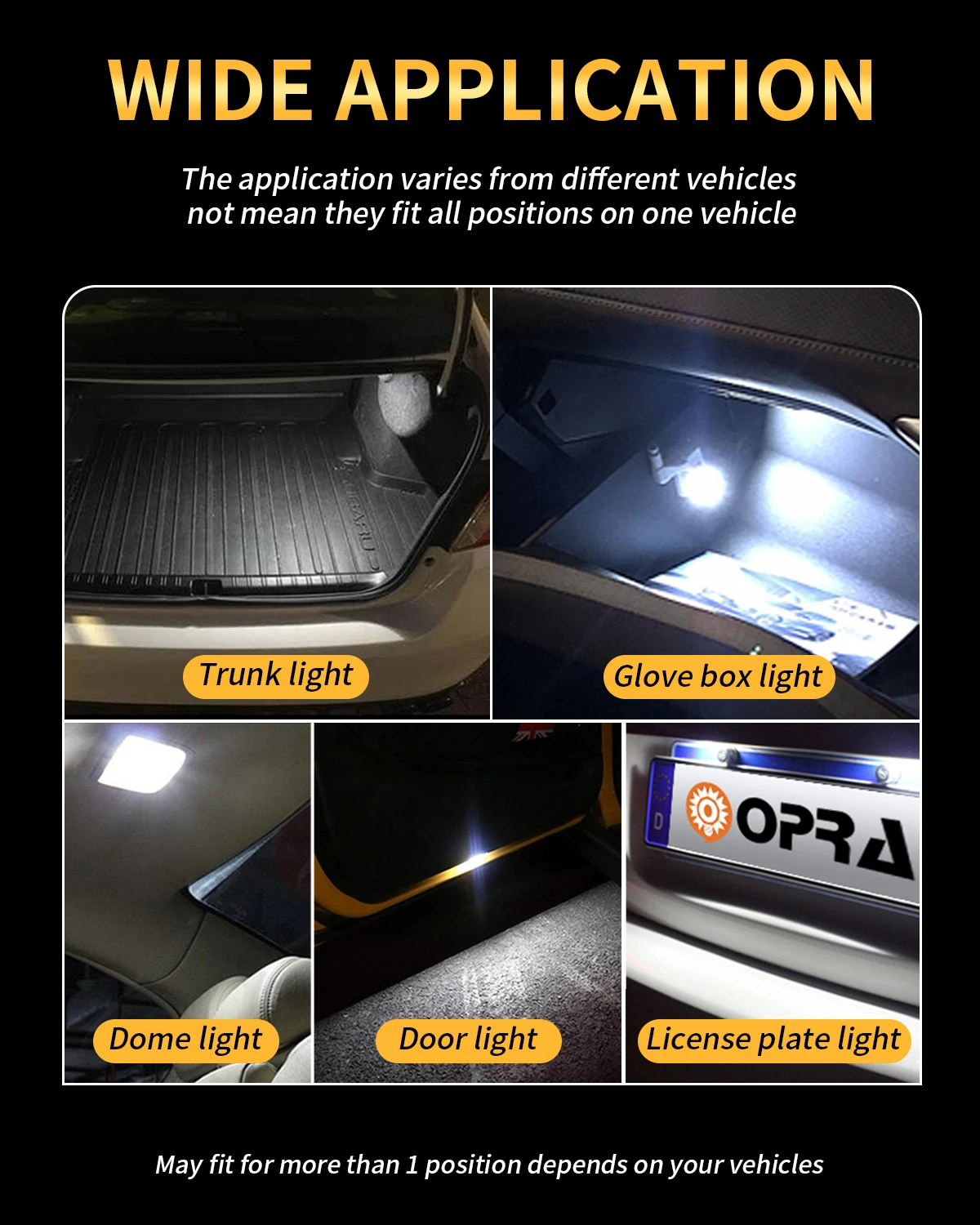 �ڵ��� ���׸��� ���� �� ����Ʈ ��ȣ�� ���� ���� ���� ���̵� ����, ���� ����, �ſ� ���� 2016 LED ĵ����, T10 W5W WY5W, 10 ��