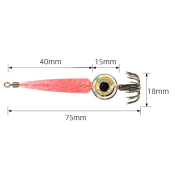 1-50Pcs LED Luminous Shrimp Squid Electronic Squid Hook Night Fishing Squid Jigs Lure Deep Drop Flash light Fishing Accessories 6
