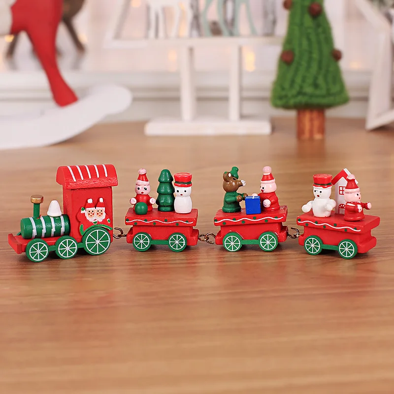 

Christmas Decorations Christmas Wooden Train Games for Kids Kindergarten Festival Christmas Gift Christmas Decoration Gift