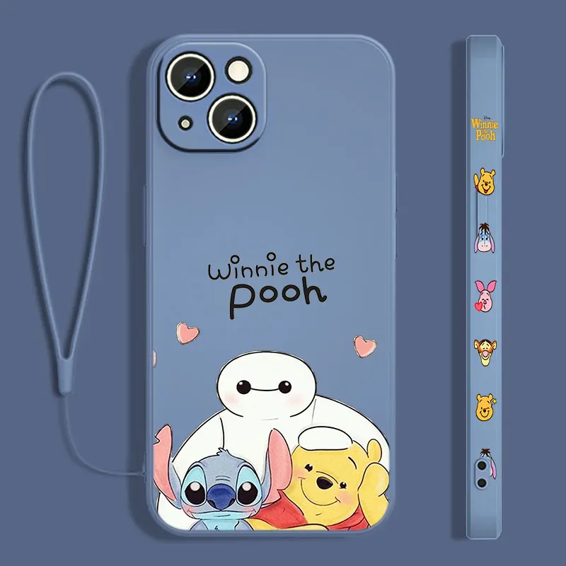 Disney Cute Winnie The Pooh Phone Case For Apple iPhone 15