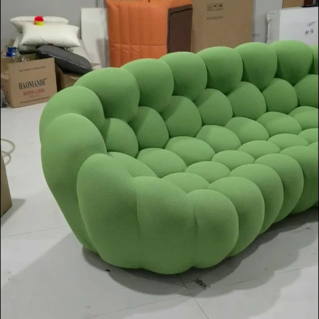 Source Brazilian style unique designs luxury 3 seater living room furniture  lazy couch velvet FRP floor Bomboca sofa on m.