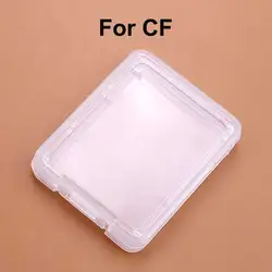 Clear Memory Card Storage Box - Protective Plastic Holder with Transparent Cover - 20pcs (For CF)