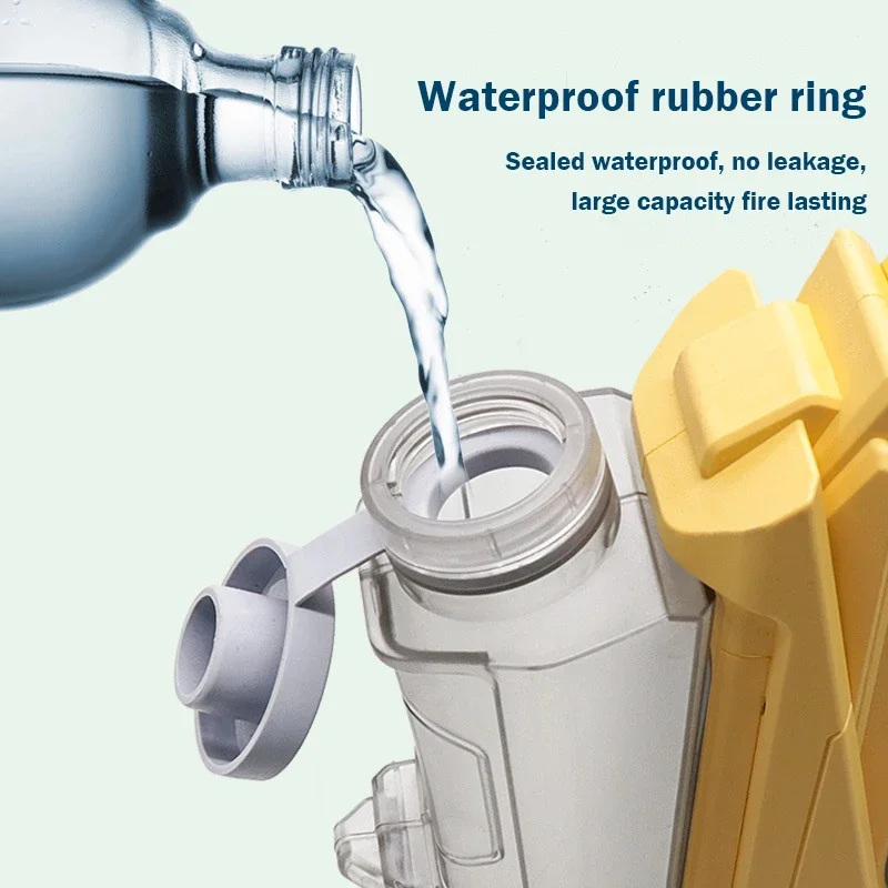 2L Electric Water Gun Large Capacity High-Pressure Automatic Shotting Water Gun Electric Water Blasters Summer Toys for Kids 3
