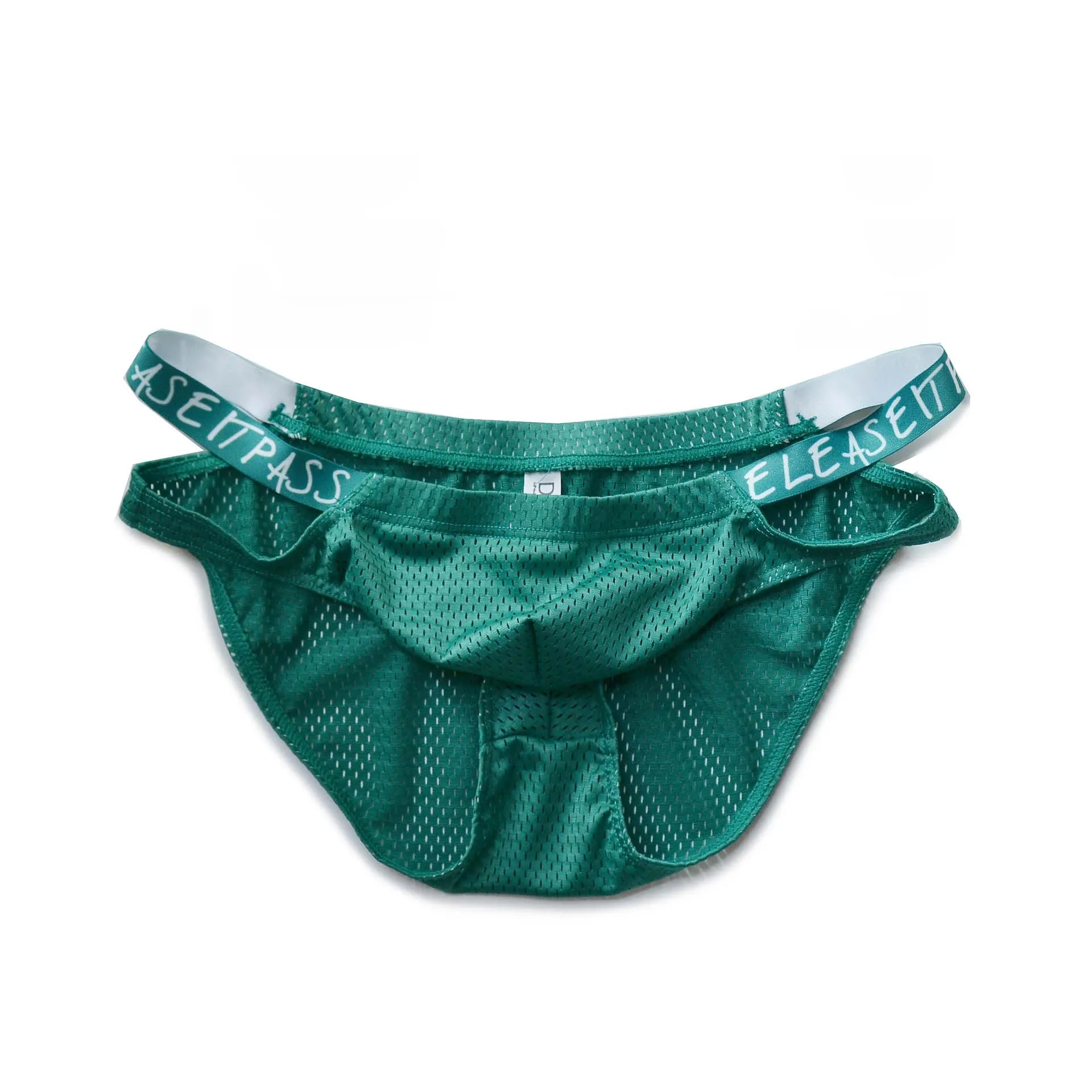 

Men's Underwear Quick Dry Low Waist Letter Sexy Gay Mesh See-Through Briefs