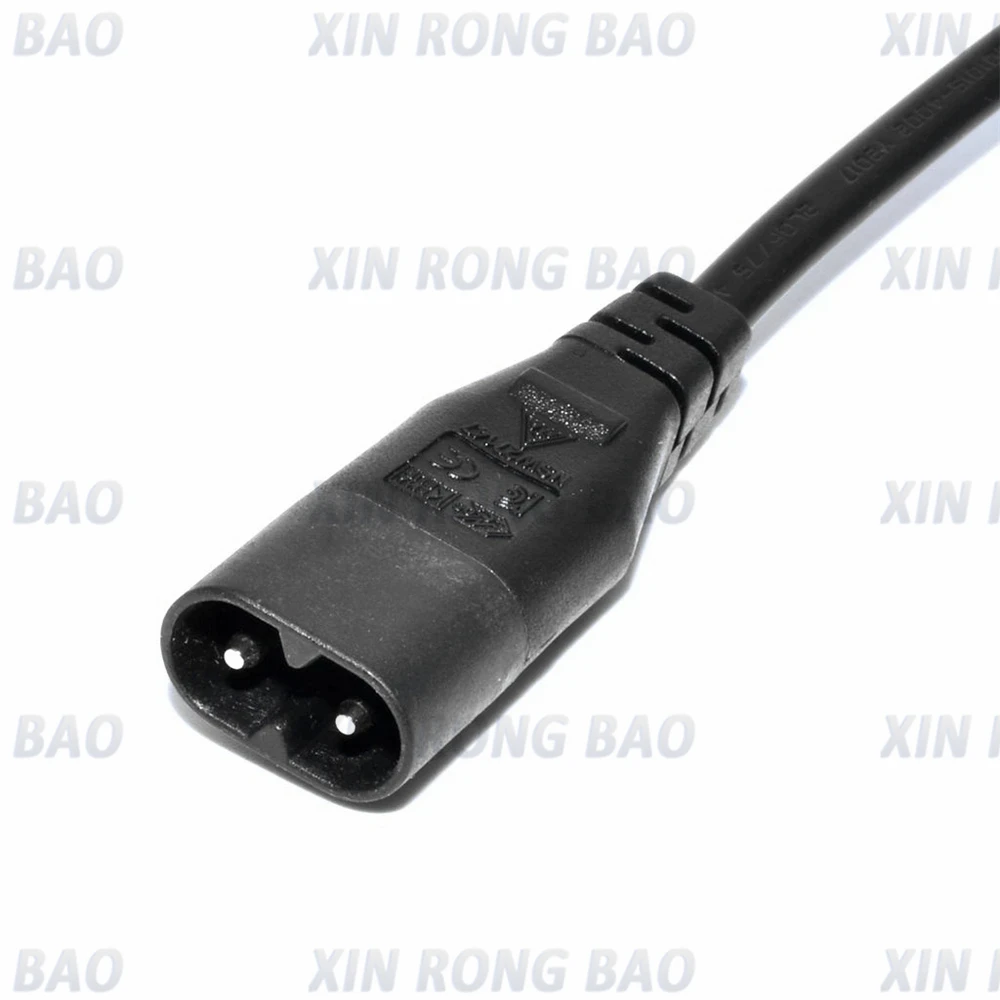 "8" Figure C7 Power Cable with Switch,IEC 320 C8 to C7 Extension Cord with On/Off ,C7 Power Lead cables switch Short Wires.30cm